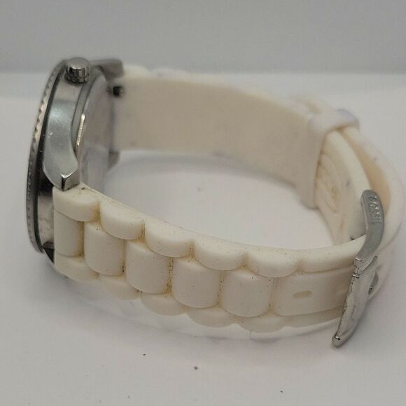 Fossil Stella ES2888 Women's White Silicone Analog Dial Quartz Wrist Watch DE618 - Picture 7 of 9